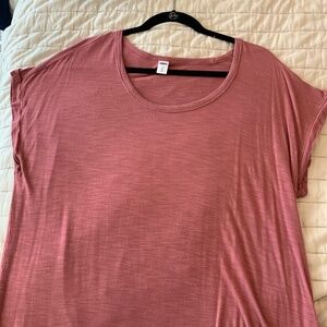 Old Navy Women’s Long Length Short Sleeve Luxe Large Tall Top